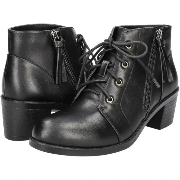 Easy Street Becker Ankle Women's Boots Size 7 M Black - Picture 2 of 6